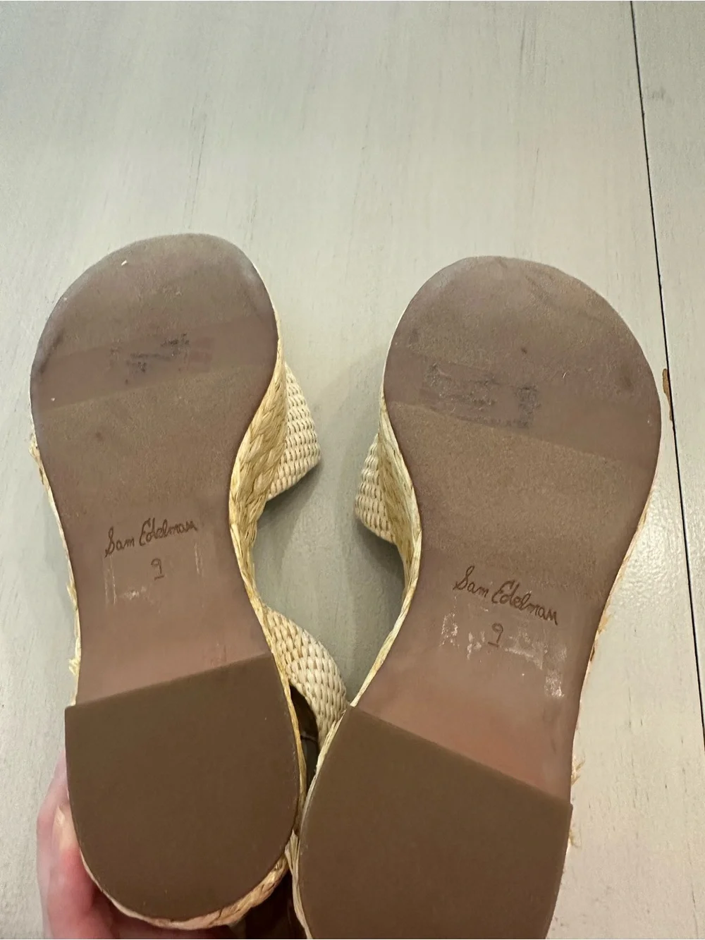 Sam Edelman April Platform Ankle Strap Sandals Sz 9 GUC- Like New